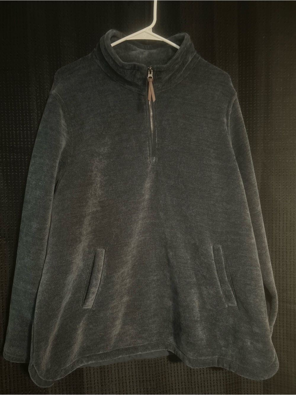 32 Degrees Women’s Plush Quarter-Zip Sweater - Charcoal Gray